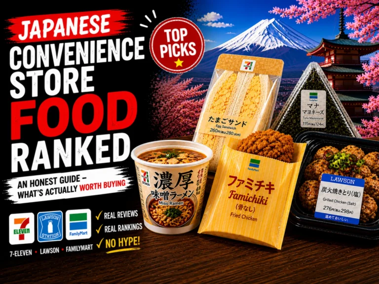 Japanese convenience store food ranked with top konbini picks from 7-Eleven Lawson and FamilyMart